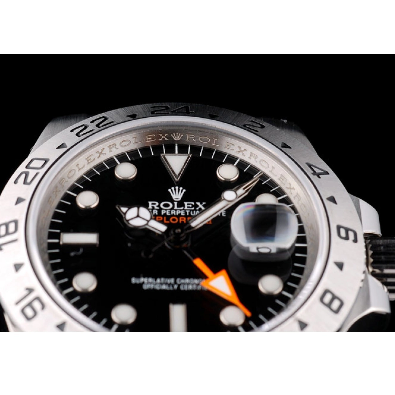 Good Copy Rolex Watches Watch Dial Rolex Black Explorer Steel Stainless Bezel 0713